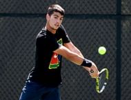 Carlos Alcaraz at the 2021 Winston-Salem Open